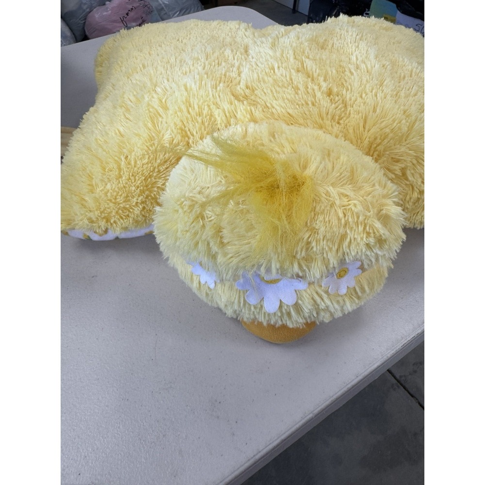 Pillow Pets Chick Sweet Lemon Duck Easter 18" Plush Stuffed Animal EUC A30